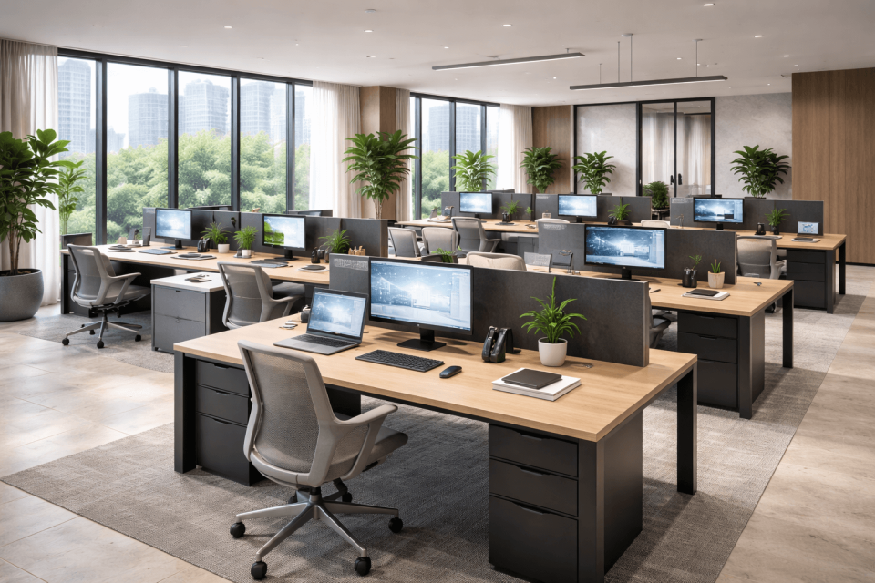 Moderner Arbeitsplatz in Köln Webdesign